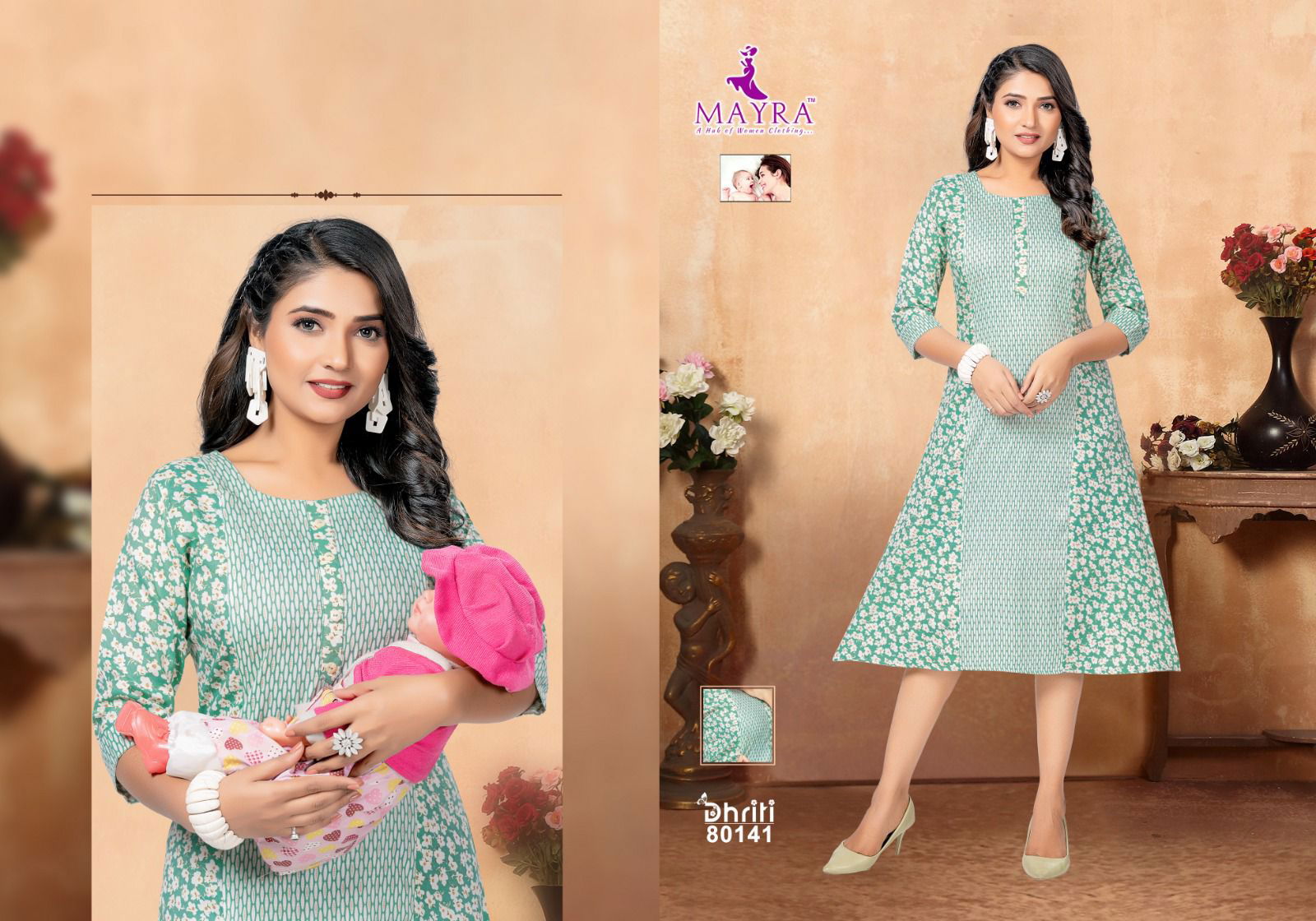 Dhriti Vol 2 By Mayra Feeding Designer Kurtis Catalog